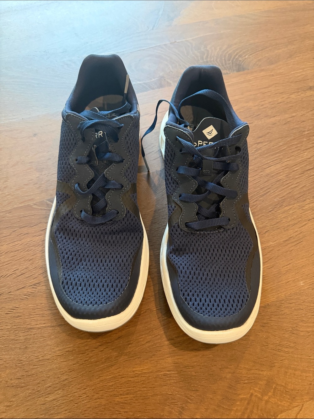 Sperry Navy Mesh Lace-Up Sneakers Water, Deck, Boating